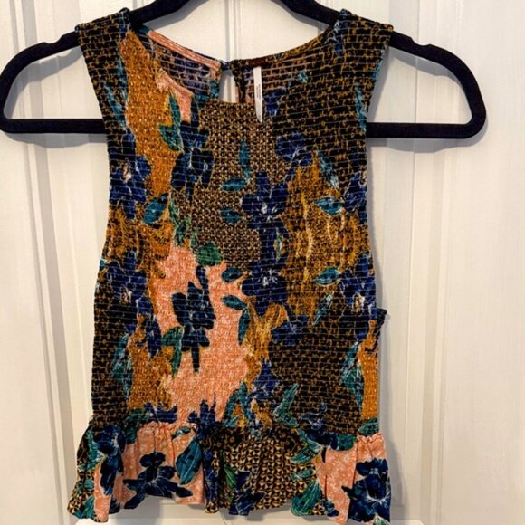 Free People Multicolor Floral Tank Top - Picture 1 of 3